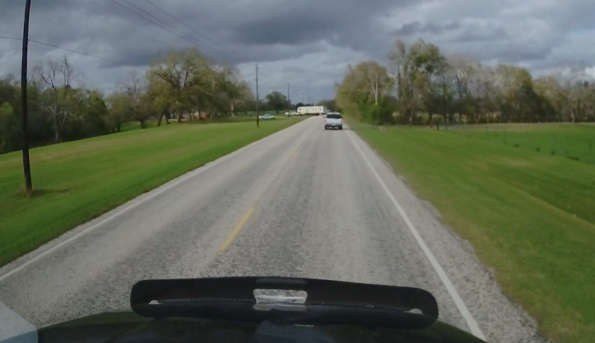 WATCH: Four-wheeler’s sudden stop causes 12 inch load shift for steel hauler 