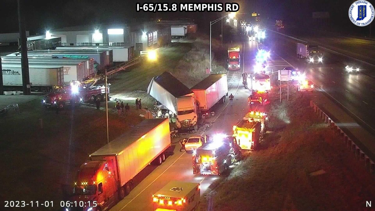 One dead in ‘multiple truck’ crash on interstate off ramp in Indiana