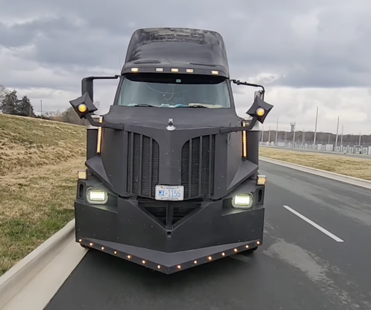 VIDEO: Check out this ‘Mad Max’ beast of a customized big rig spotted in the wild