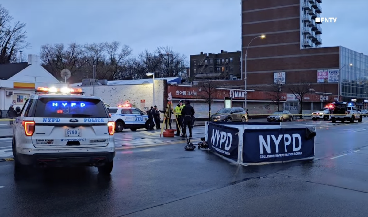 Scooter rider struck as semi truck turns left