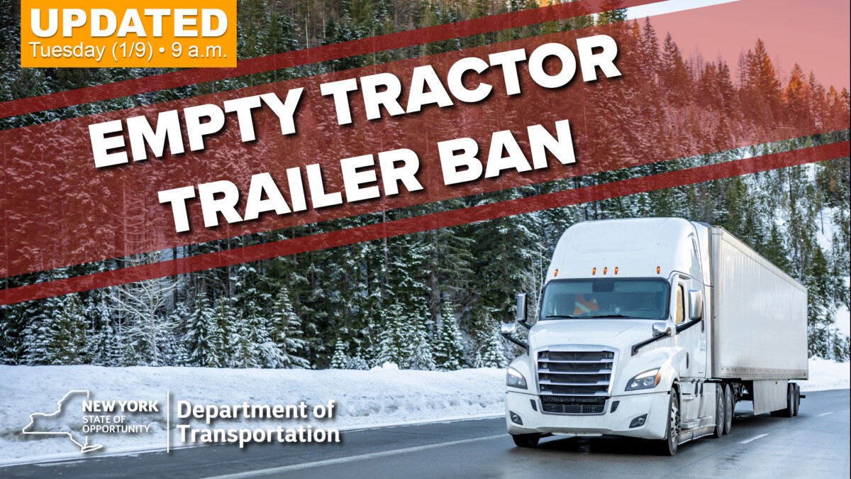 New York State bans empty trucks from multiple roadways