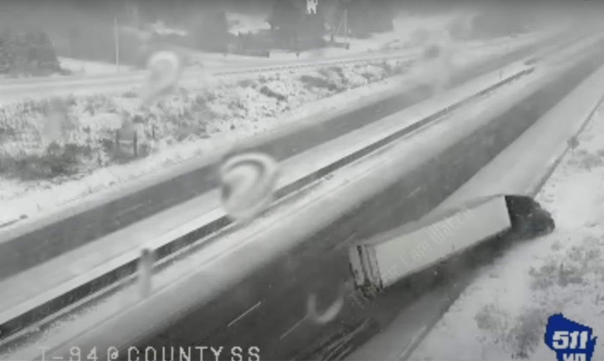 Wisconsin traffic cams catch twisty tractor trailer tumble on I-94