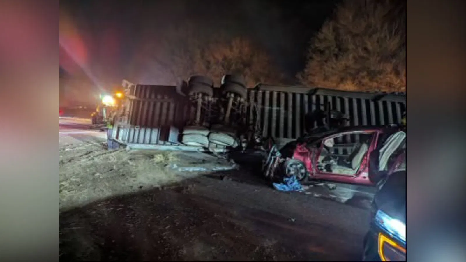 Two motorists killed after colliding with overturned semi truck, Utah Highway Patrol says