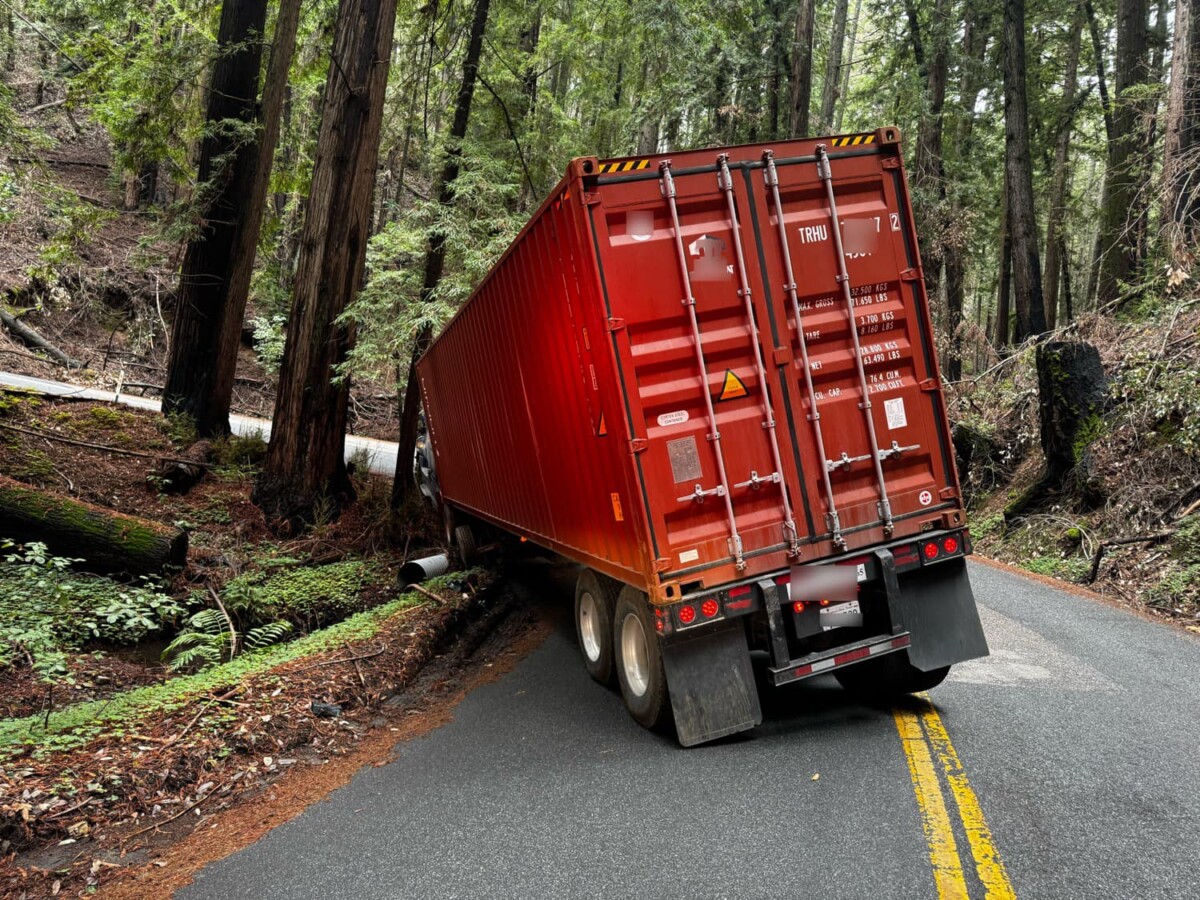 California Highway Patrol says stuck truck driver ignored signs, caused a ‘massive roadblock’