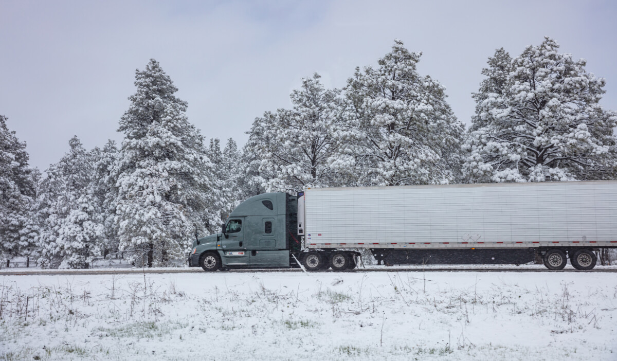 Multiple states issue tractor trailer travel bans for winter storm