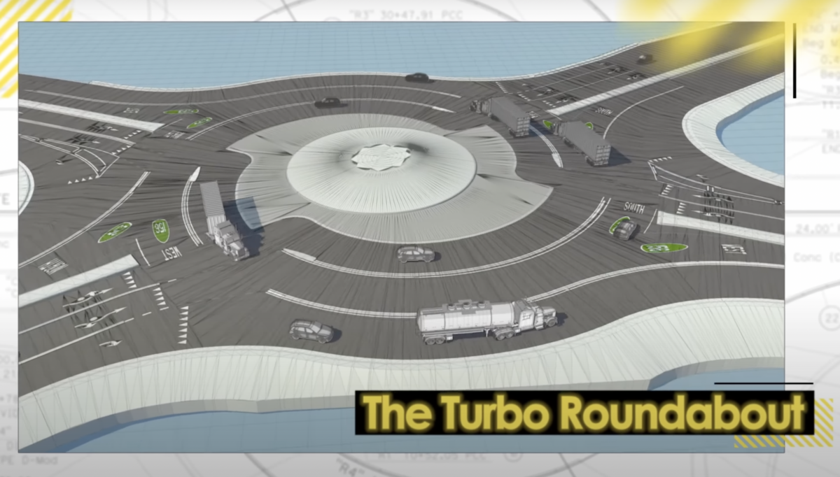 Here’s how California’s new ‘Turbo Roundabout’ works for big rigs