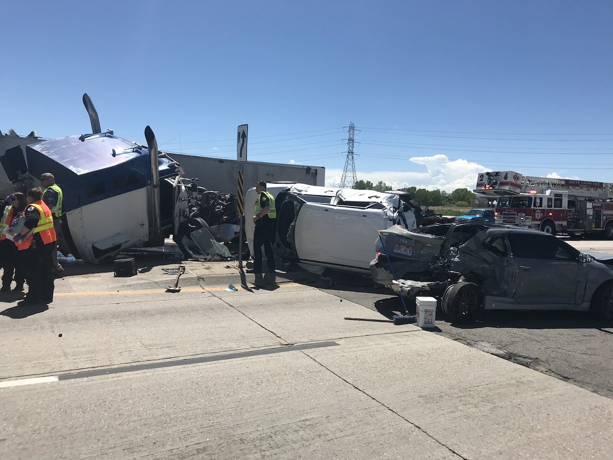 “Massive crash” shuts down Hwy 85 in Denver