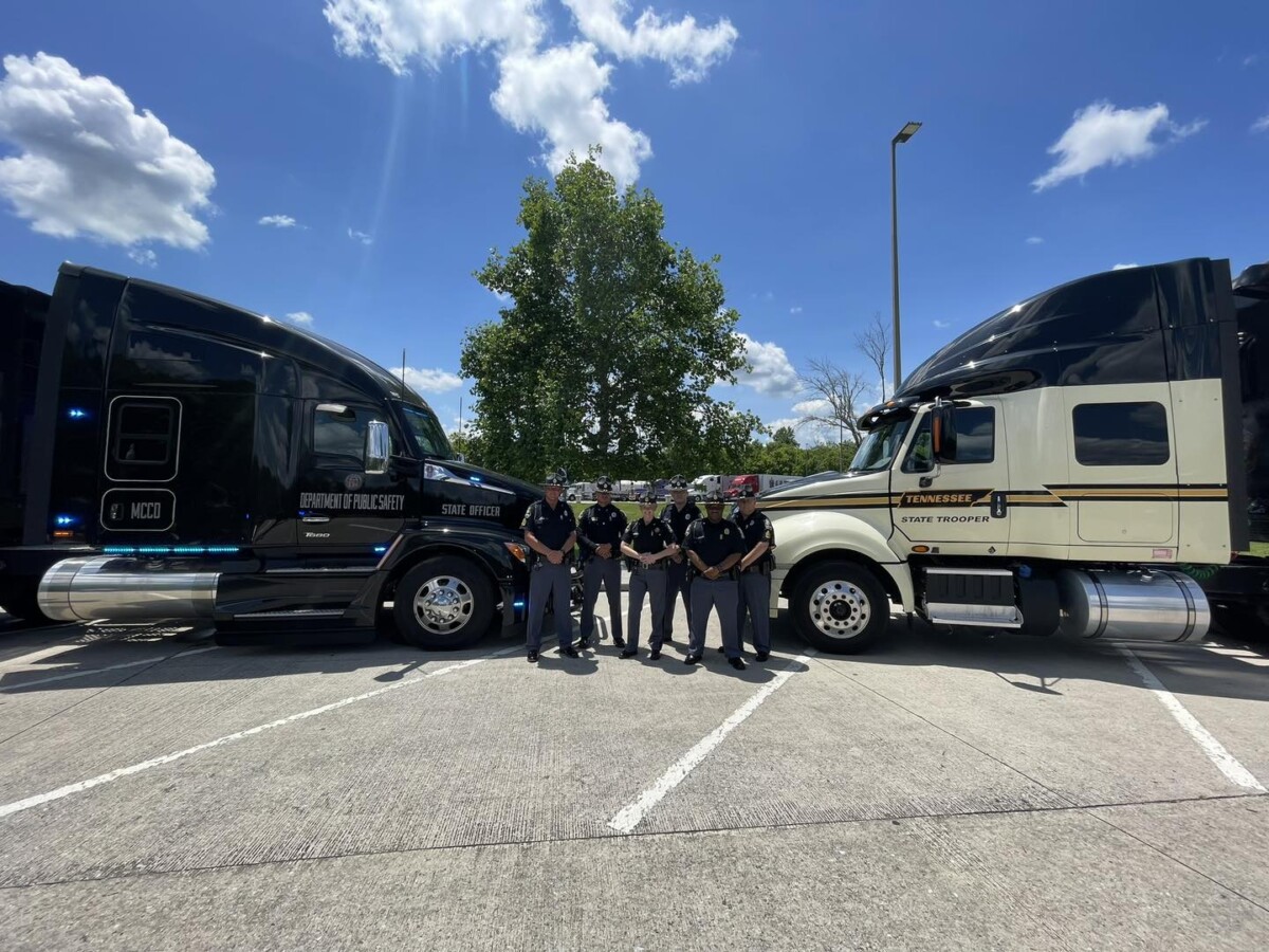 Tennessee and Georgia cops bring their marked patrol big rigs to safety event