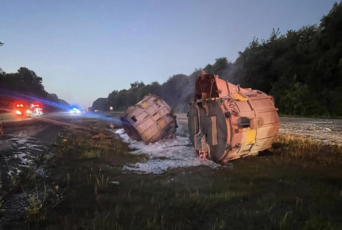 CMV’s molten aluminum spill closes I-165 through next week