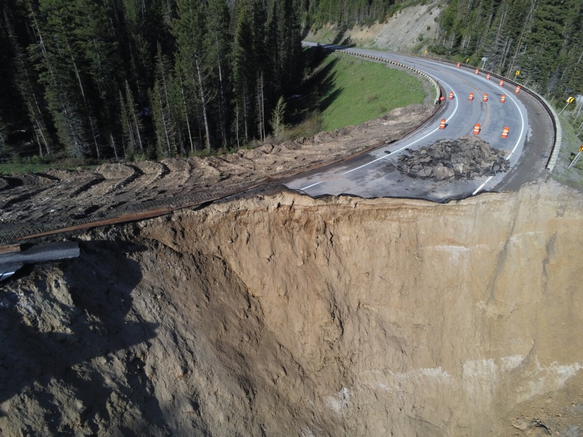 Teton Pass collapses due to landslide, long term closure expected