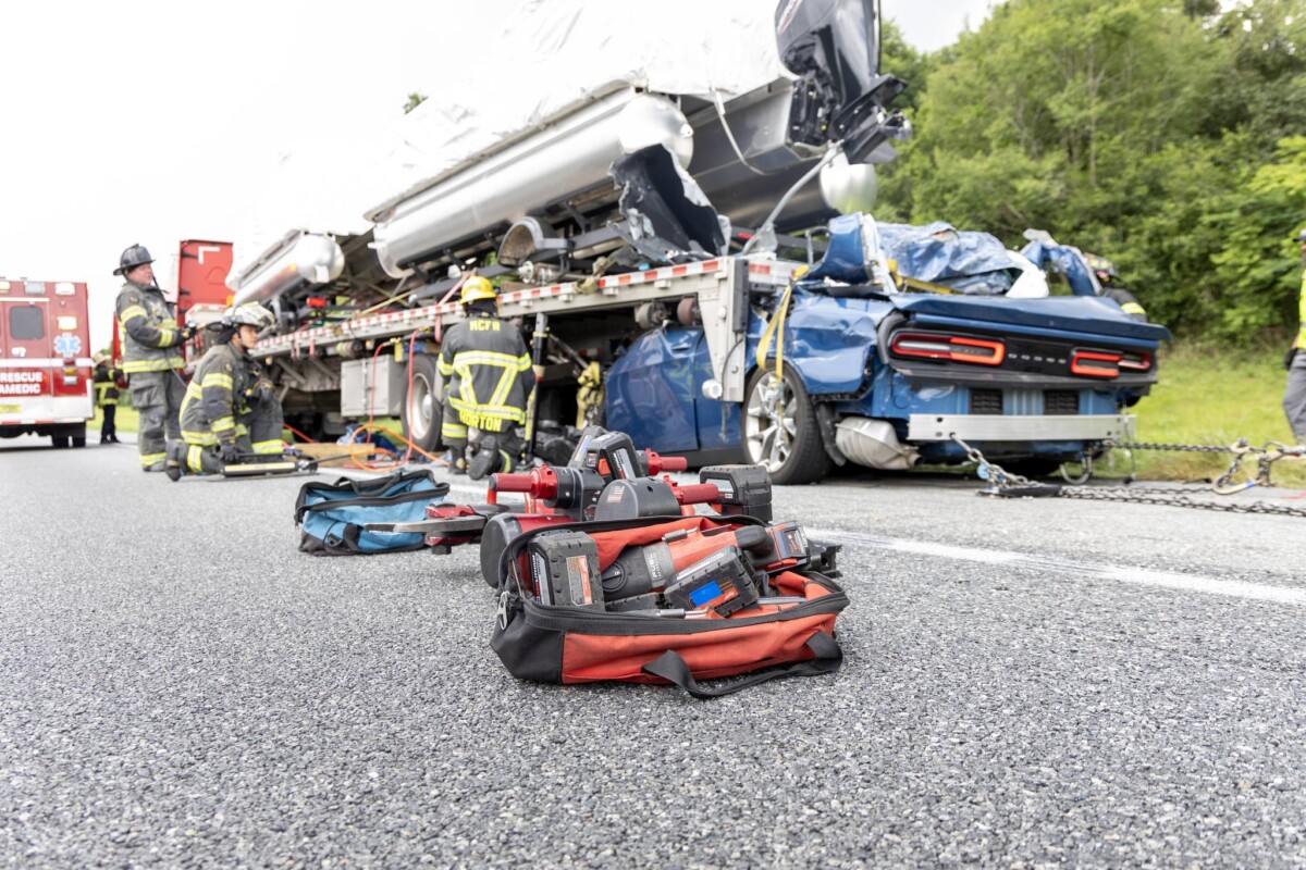 Motorist killed after crashing under tractor trailer parked on shoulder of Florida interstate