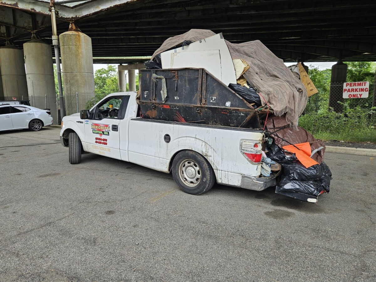 New York CMV troopers take pickup out of service for weight violations