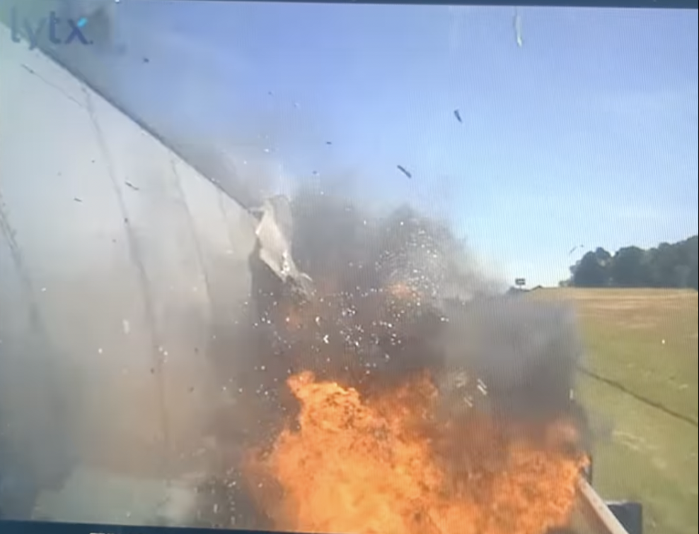 Stunning dash cam shows fiery semi crash on the Cimarron Turnpike caused by sleepy driver