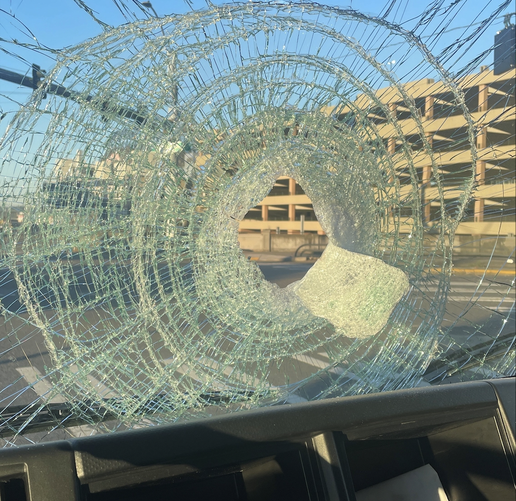 Washington troopers seek I-90 brick throwing suspect