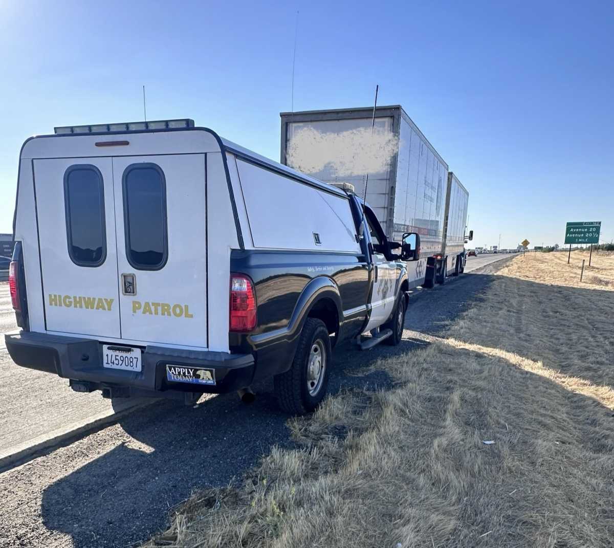 California troopers use aircraft in commercial vehicle enforcement blitz on SR-99