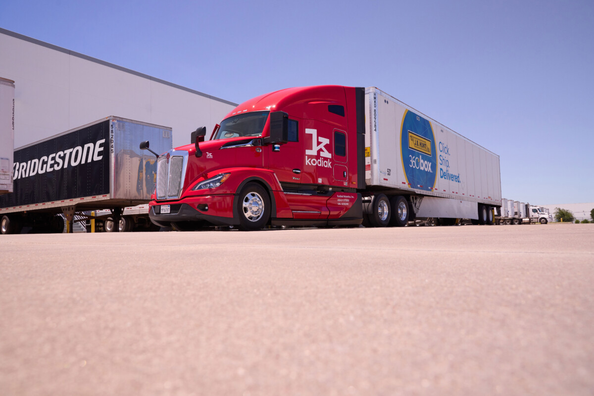 J.B. Hunt hits 50K ‘autonomous long-haul trucking miles’ hauling tires between South Carolina and Dallas