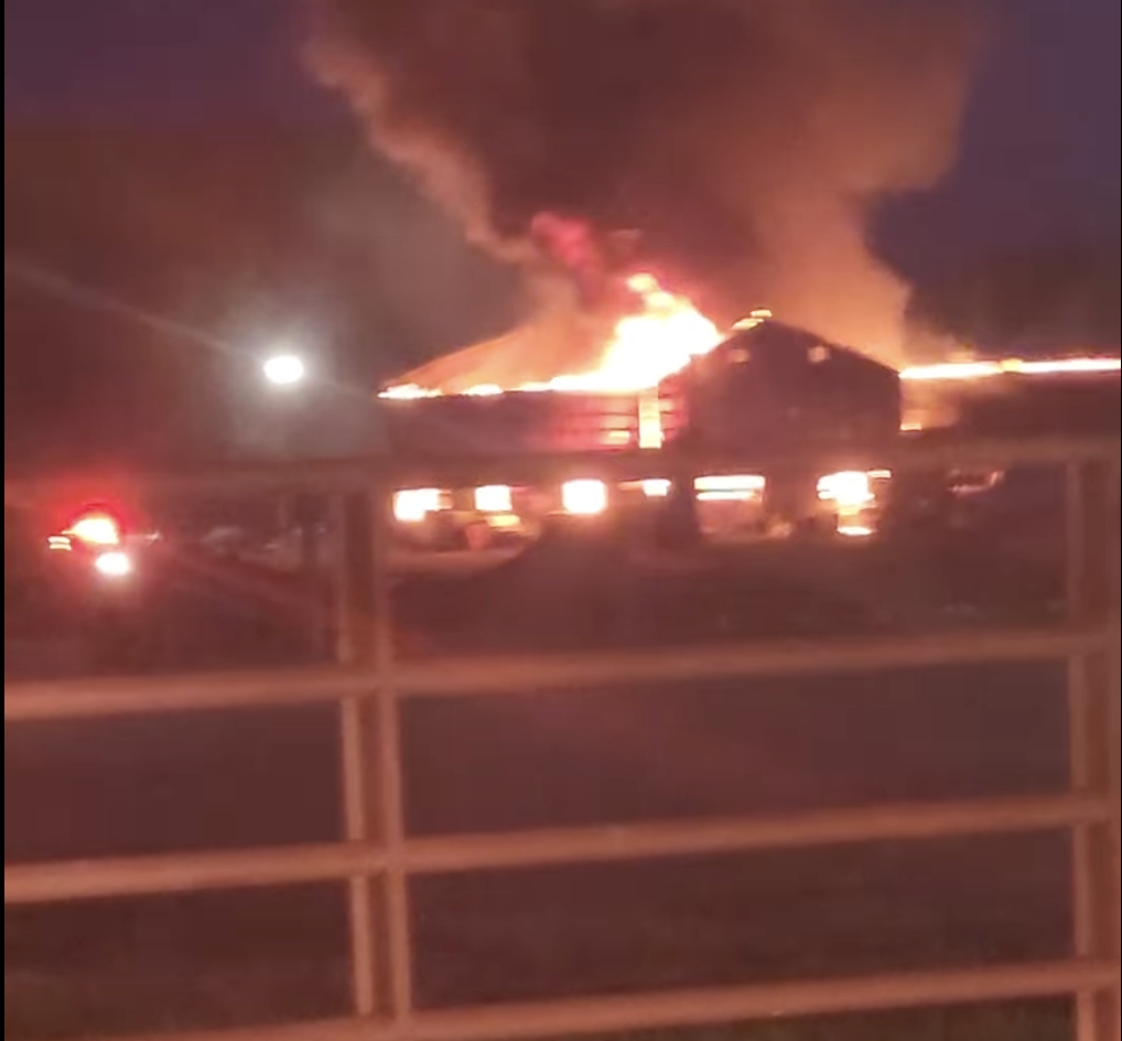 Massive fire reported at North Carolina trucking facility