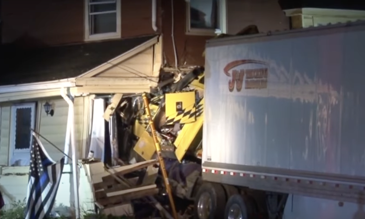 Drowsy driver crashes semi truck through 130 year old home while family sleeps