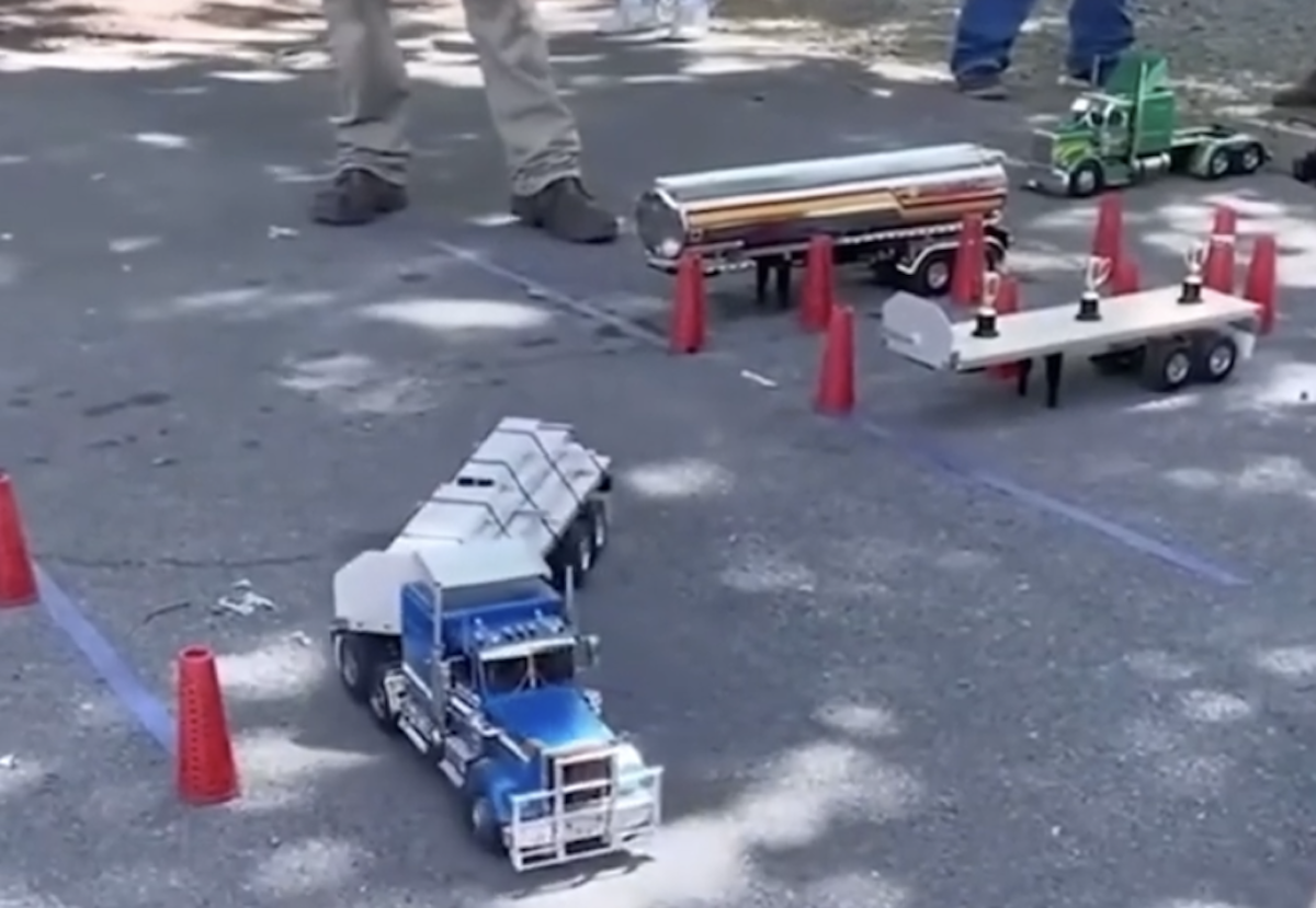 Should CDL schools use this RC truck parking challenge?