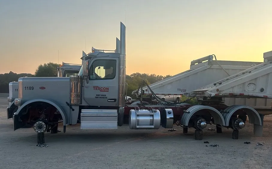 Dozens of wheels and tires swiped from construction company trucks in Texas