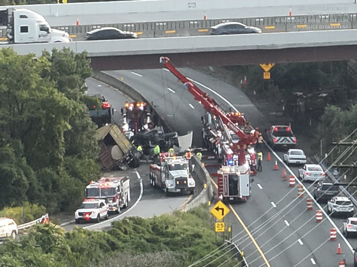 Driver trapped for an hour after crashing down embankment