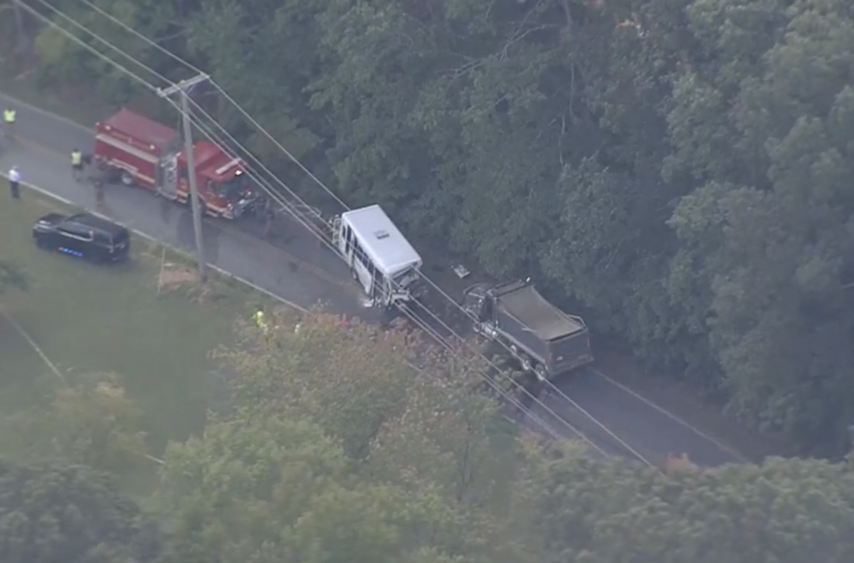 Three dead in dump truck vs. senior facility bus head-on collision, Maryland troopers say