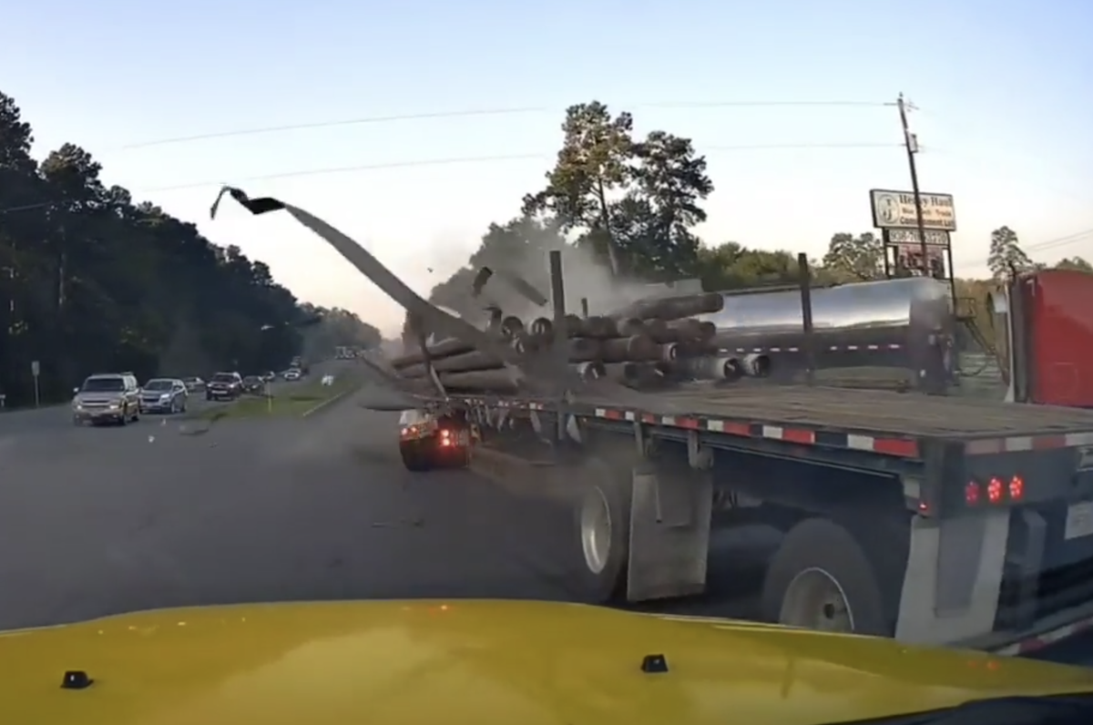 Watch the flatbed wreck with ‘miraculous’ ending in dash cam video