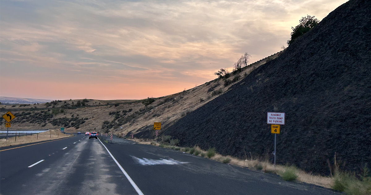 Idaho Transportation Dept. closes runaway truck ramp for repairs