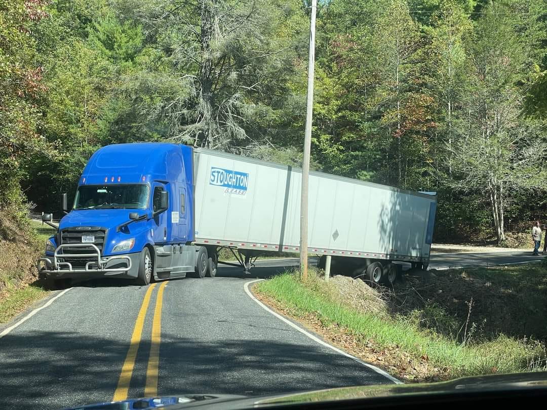 Hurricane closures pushing hundreds of truckers off I-40 and I-26 onto small North Carolina highway, local firefighters say