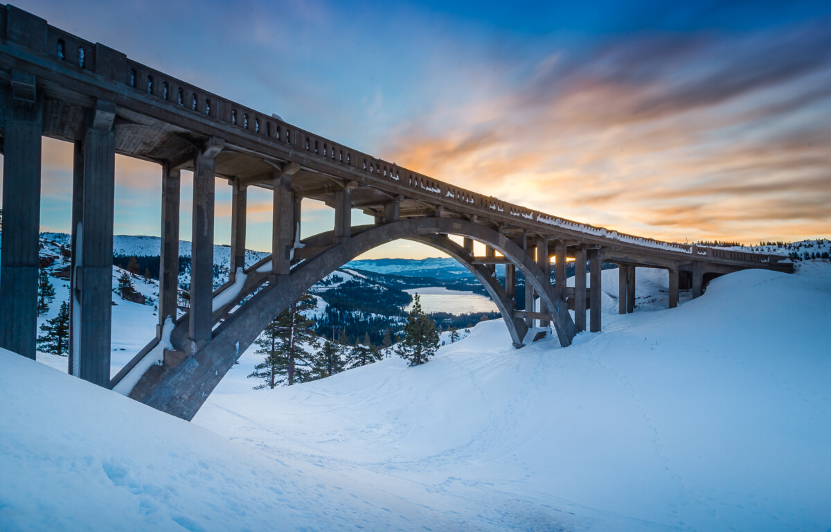 First snow on Donner Pass prompts mandatory brake checks