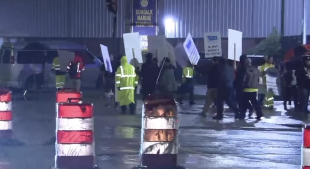 Truck driver says he was attacked by striking dock workers at Port of Baltimore