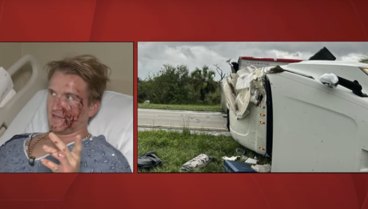 Father and son truckers survive tornado that made their rig “roll and roll”