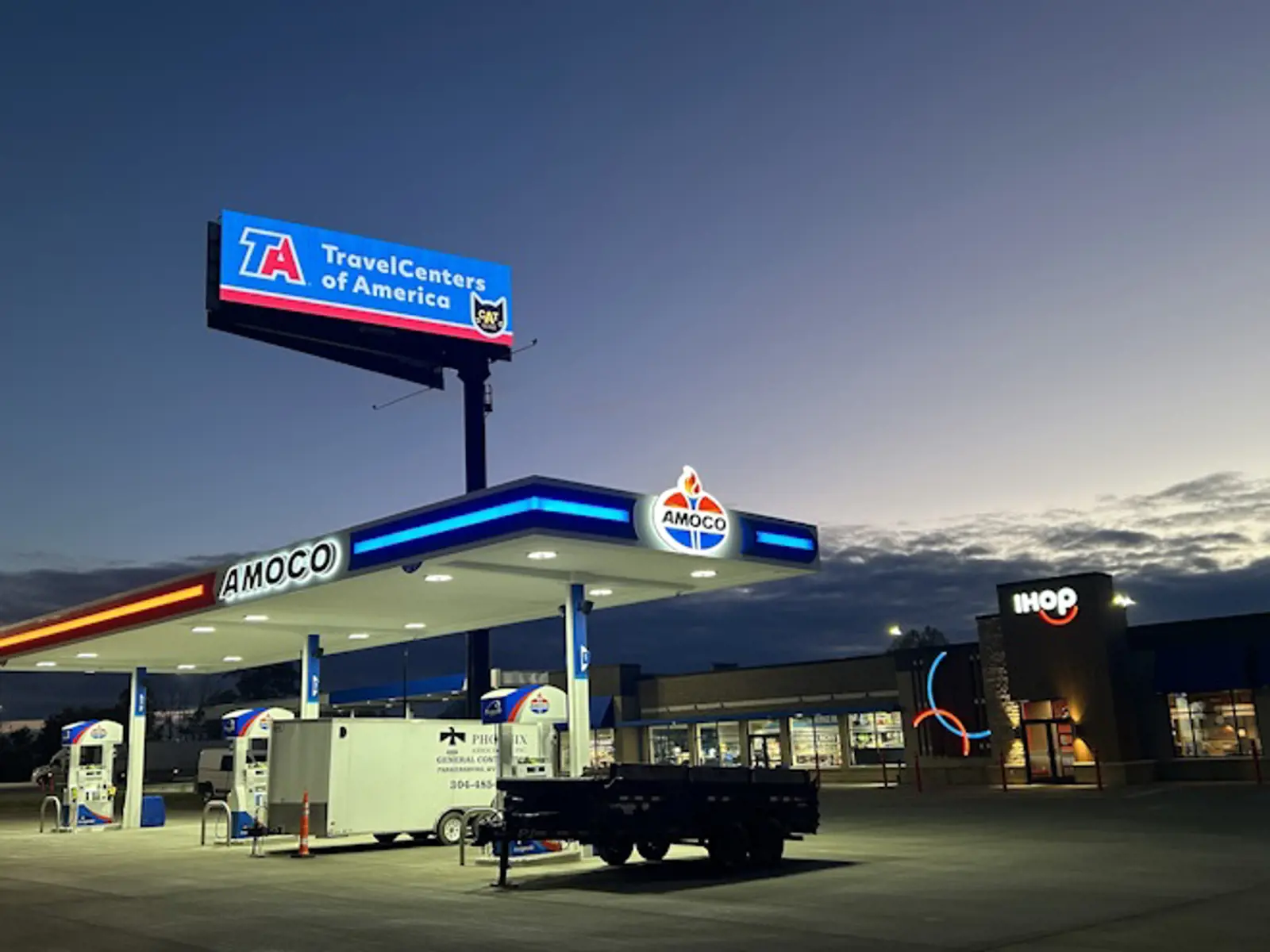 TA opens truck stop in West Virginia with 104 truck parking spaces