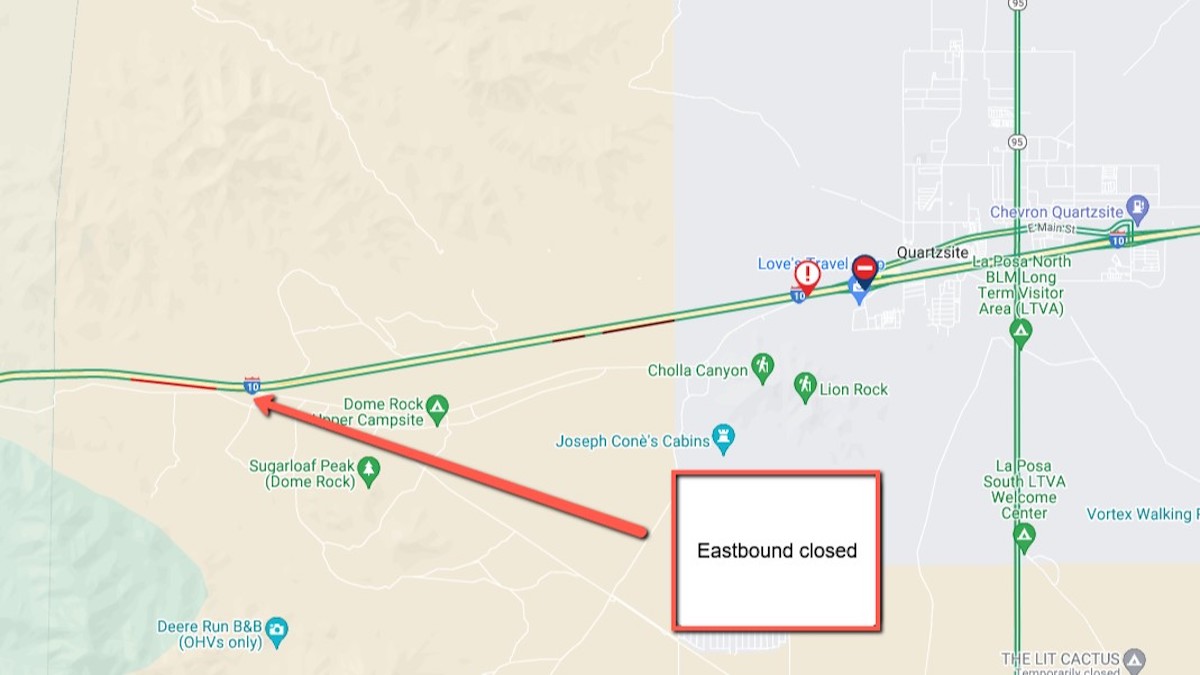 I-10 shut down for fatal crash involving three CMVs, two cars