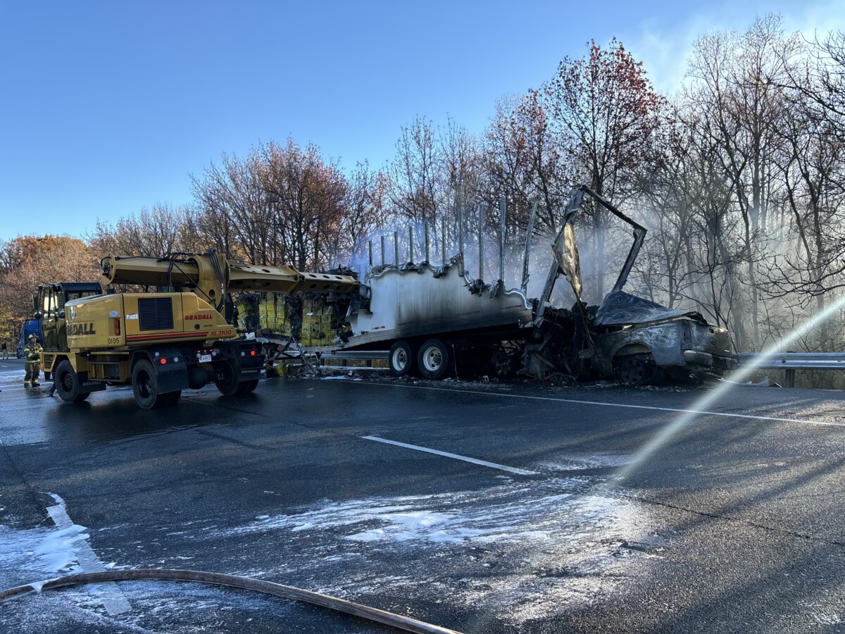 Pickup driver dead after striking semi parked on shoulder of Maryland interstate