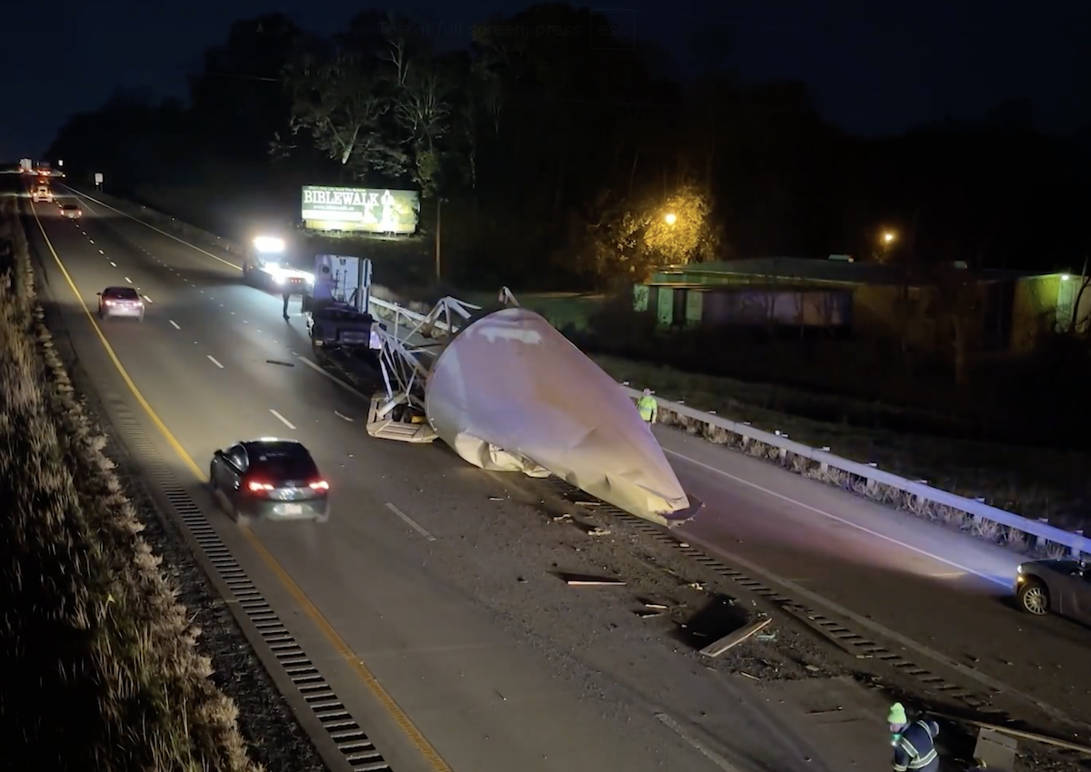 Improperly permitted trucker strikes bridge with oversize load