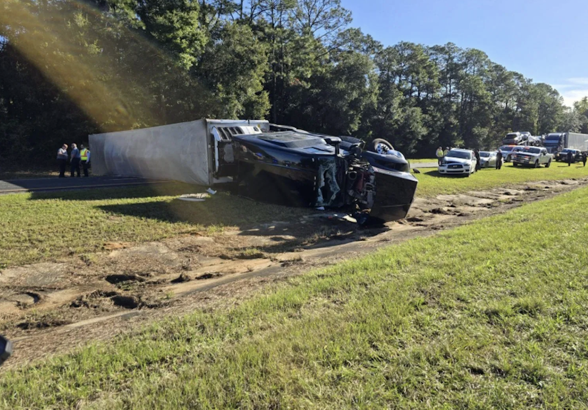 Driver “thinks he fell asleep” in moments before four-vehicle wreck