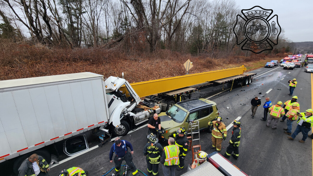 Truck driver hauling metal beam seriously hurt in construction zone crash, Connecticut cops say