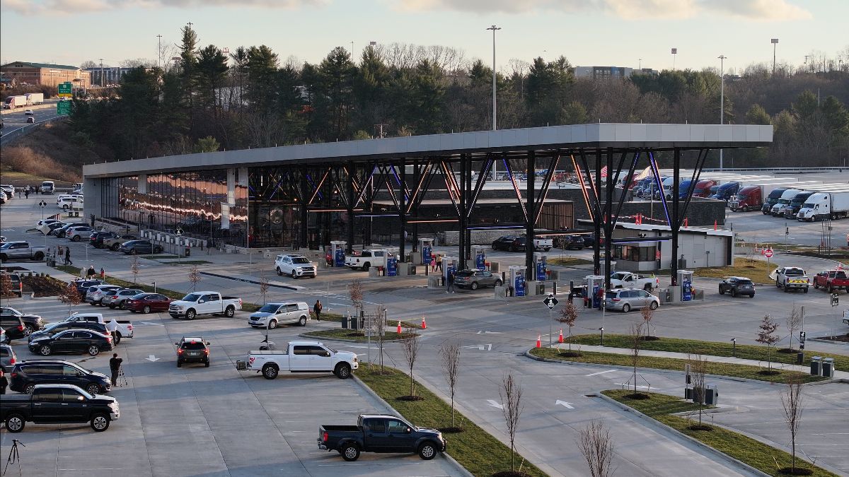 West Virginia Turnpike travel plaza reopens with expanded truck parking