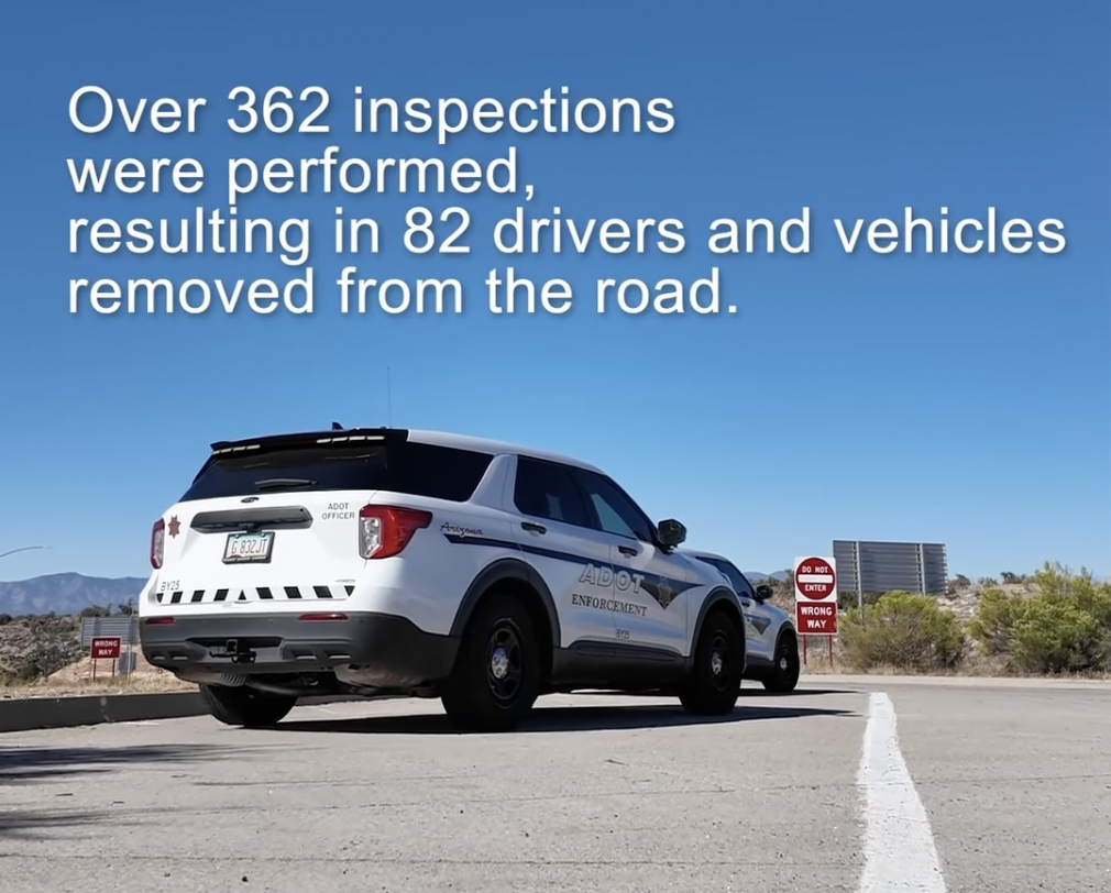 362 commercial vehicles inspected during three day blitz in Arizona