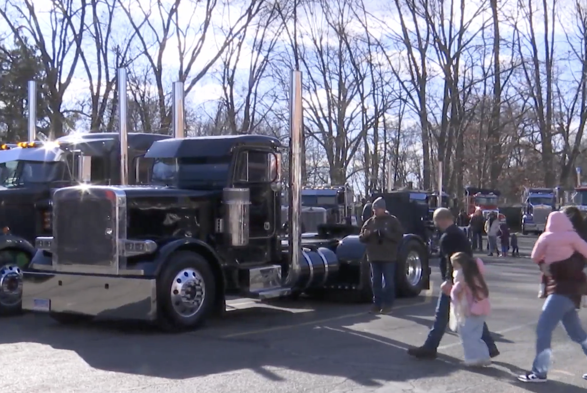 Trucking company collects toys to spread Christmas joy in charity truck show