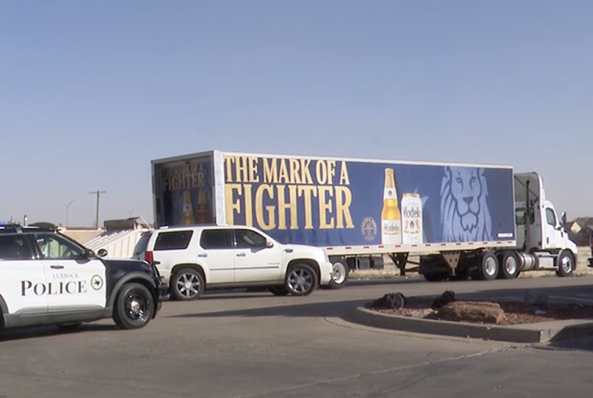 Trucker seriously injured by reversing motorist while working on semi truck