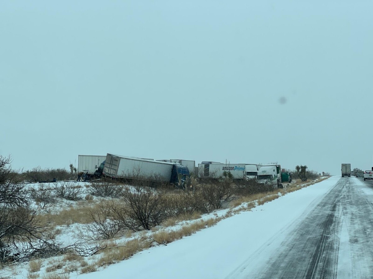 Pileups involving semi trucks reported on I-10 in New Mexico