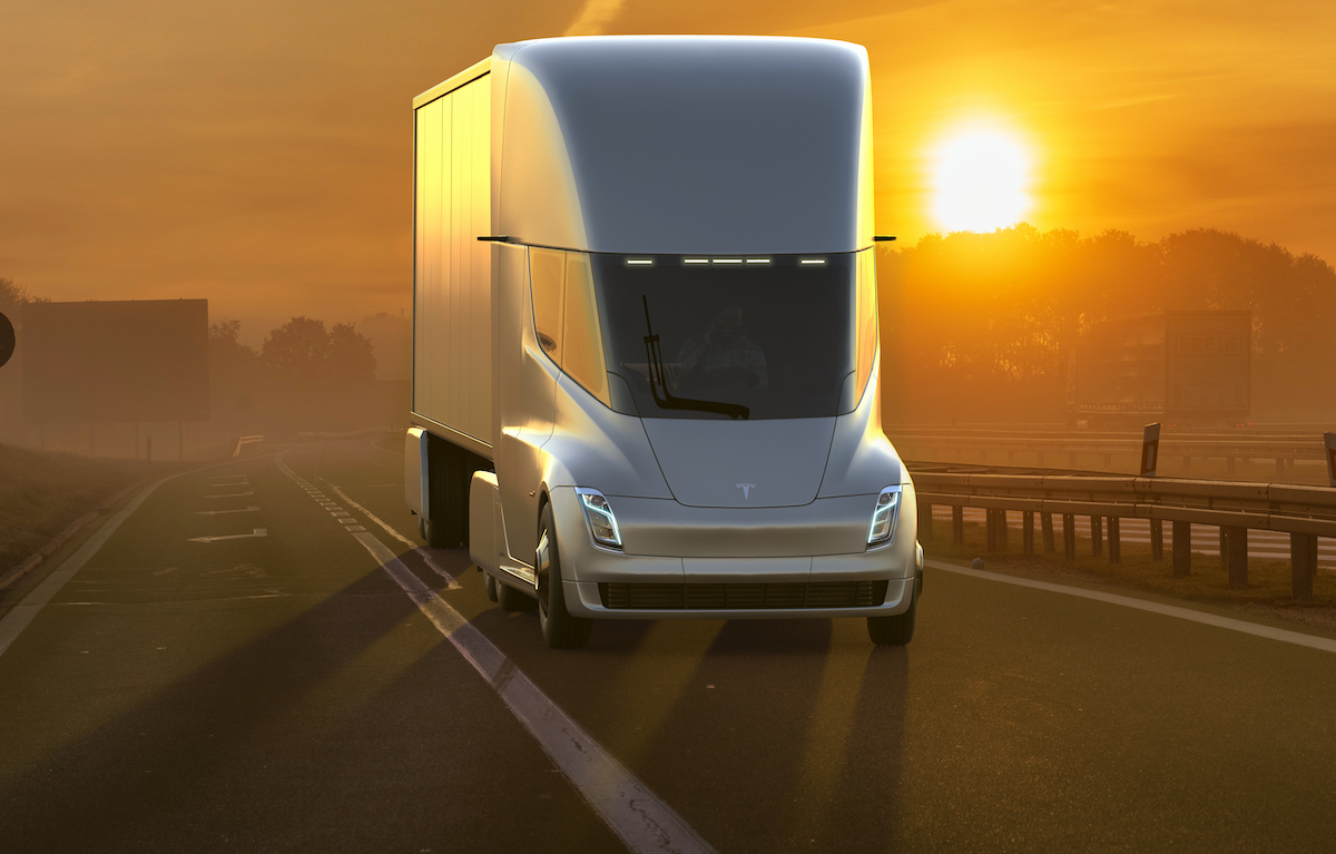 Tesla releases plans for “public” electric semi truck charging station