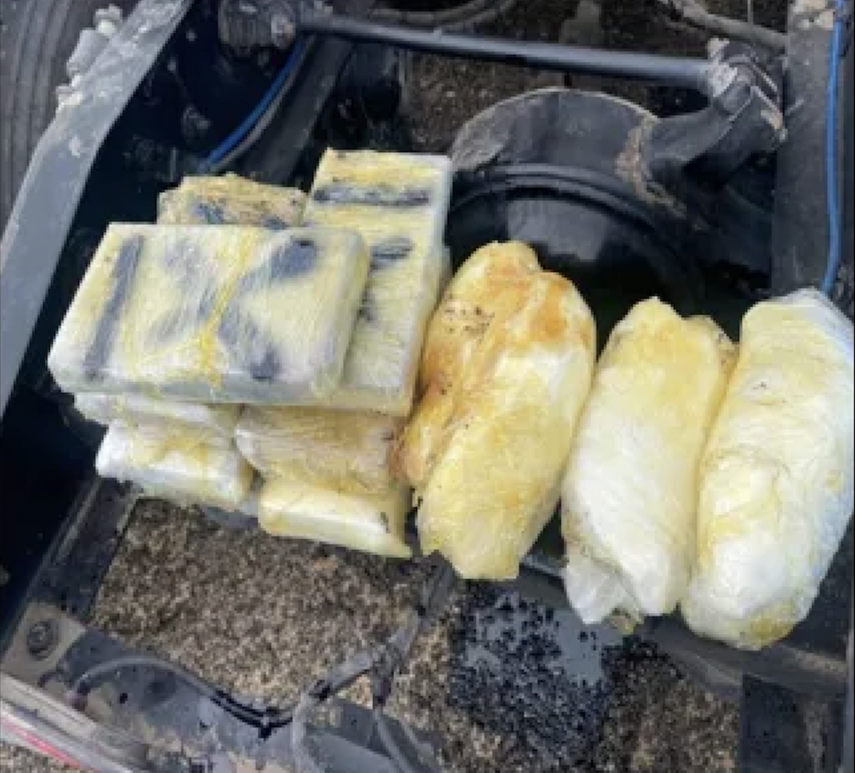 $213K in drugs seized from semi truck axle on SR 86 in California