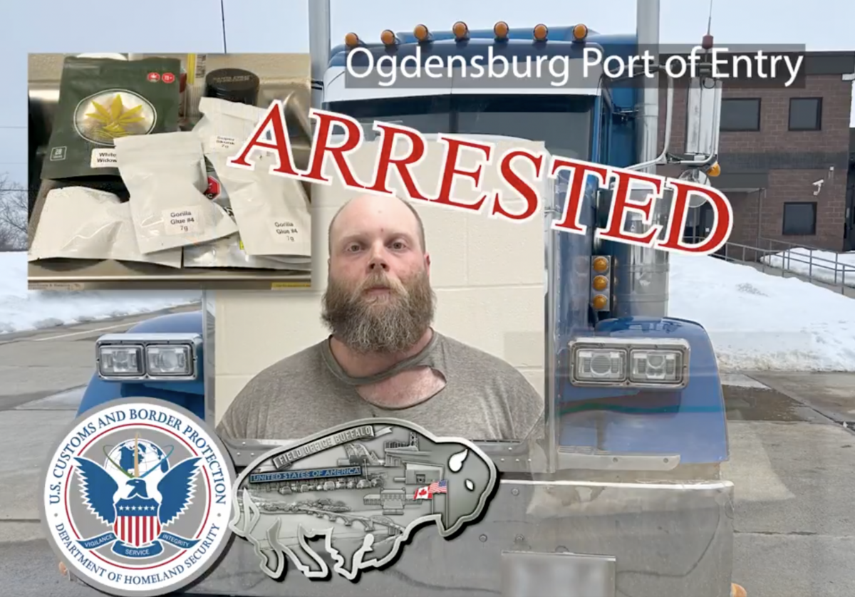 Bag of pills and marijuana in cab lead to arrest of Canadian commercial vehicle driver in New York