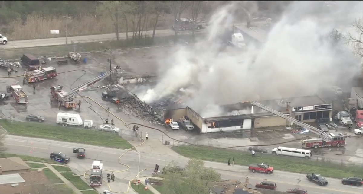 Arson investigation underway at Illinois trucking and warehouse facility