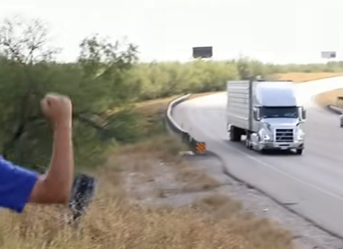 Inspiring montage of kids arm pumping truckers, anyone?