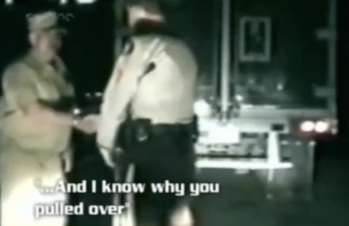 Officer flipped the script on old school driver and let him choose his own punishment