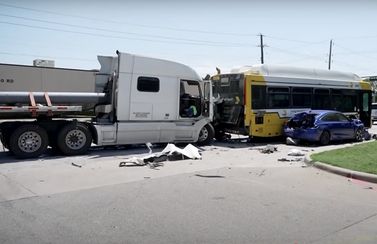 Truck driver dies after passing out behind the wheel, sparking chain-reaction crash